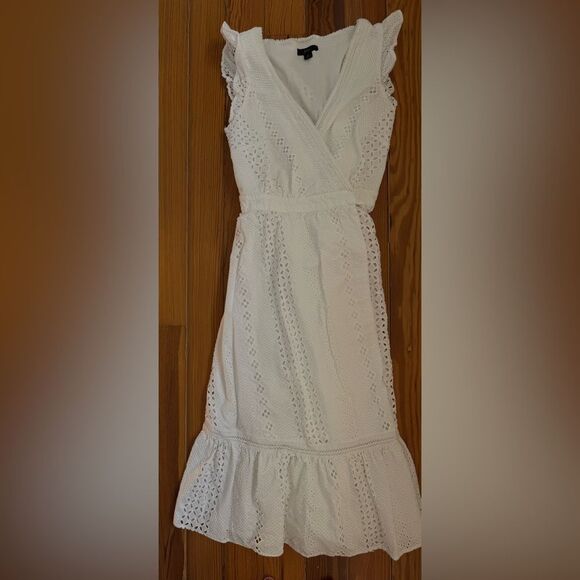 J Crew Eyelet Wrap Dress - Picture 4 of 13